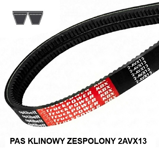 Zosilnený ozubený klinový remeň 2AVX13 1275 TM OPTIBELT